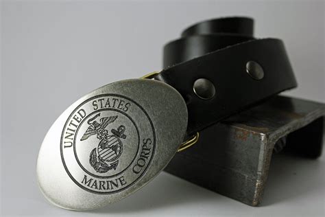 USMC Marine Corps Belt Buckle SOLID METAL Choose Copper Etsy UK