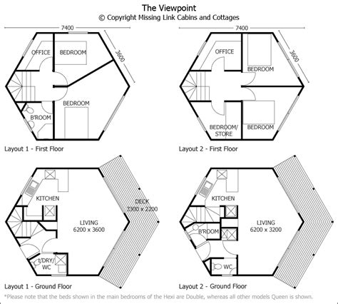 The Viewpoint Missing Link Cabins And Cottages Hexagon House How