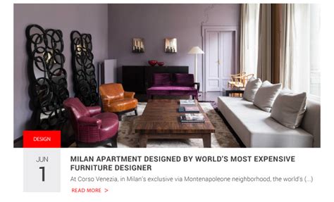 Milan Design Agenda Milan Apartment Designed By Worlds Most