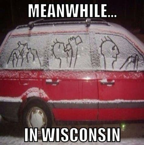 Wisconsin Snow Art Snow Humor Snow Fun