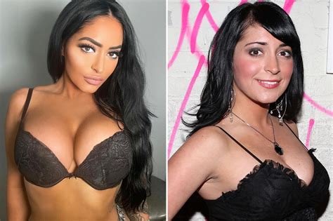 jersey shore angelina pivarnick shows off major cleavage as she poses in a bra and says haters