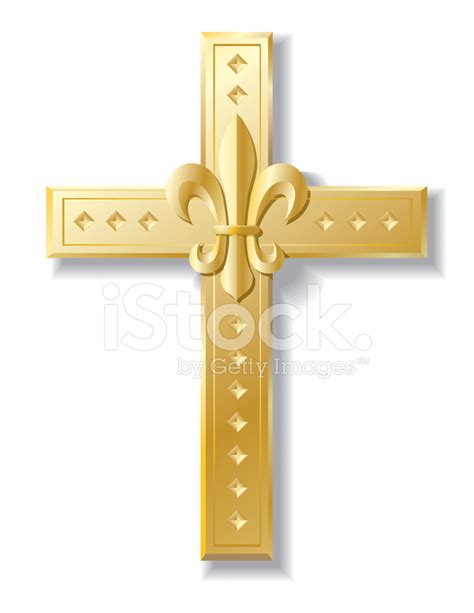 Cross Fleur Di Lis Stock Photos