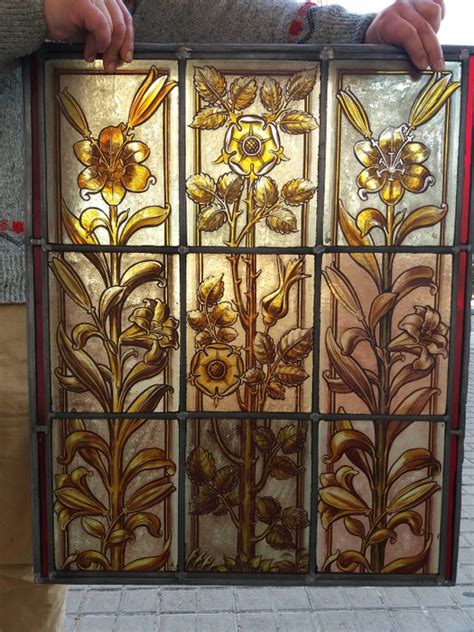 Art And Craftswilliam Morris Style 19th Century Stained Glass Window