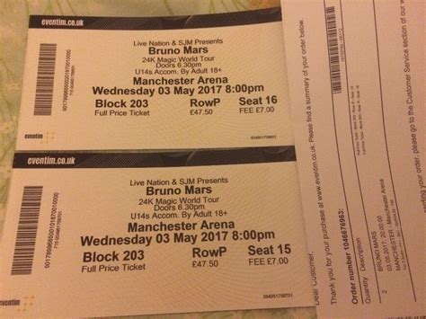 Cheap bruno mars 2020 tickets with a live seating chart. 2 Bruno Mars tickets now sold and awaiting collection ...