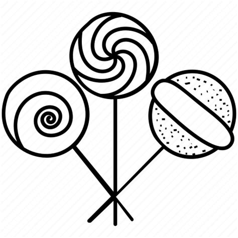 Swirl Lollipop Clipart Black And White