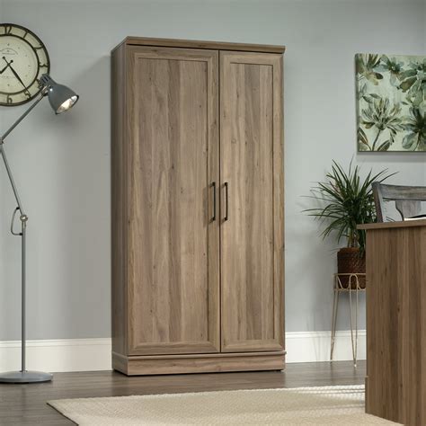 Sauder Homeplus 71 Tall 2 Door Multiple Shelf Wood Storage Cabinet