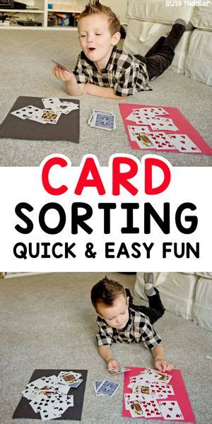 Card Sorting Activity Toddler Learning Game Busy Toddler Learning