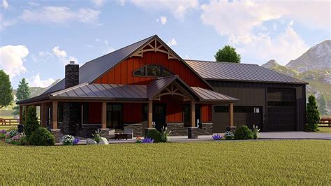 Plan 41849 Barndominium Style House Plan With 2039 Sq Ft 3 Beds 2
