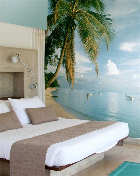 Tropical Bedroom Mural Beach Wall Murals Beach Wall Decor Beach House Decor Ocean Mural Home