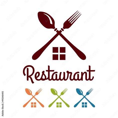 Restaurant Cutlery Logo Design Stock Vector Adobe Stock