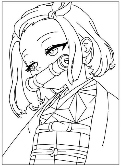 Nezuko Demon Slayer Coloring Pages To Color Download And Print