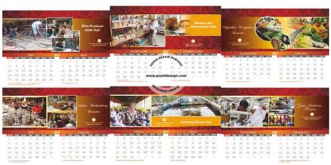 Bank Panca Artha Graha Desain Kalender Meja