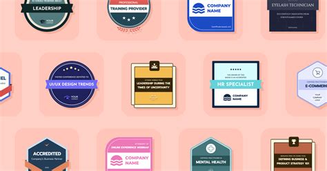 10 Free Digital Badge Templates Ready To Use