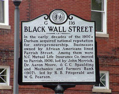 Durham Black Wall Street Soul Of America Durham