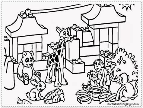 Zoo Animal Coloring Pages Realistic Coloring Pages