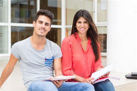 Couple Of Students Stock Image Image Of Casual Attractive 43643375