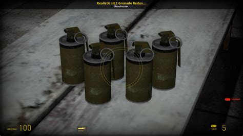 Realistic Hl2 Grenade Redux Skin Half Life 2 Mods