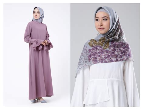 warna baju yang cocok untuk jilbab ungu kerudung art