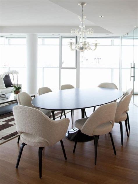 54 Gorgeous Oval Dining Tables For Your Modern Kitchen