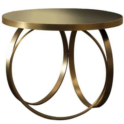 Italian Modern Ottoline Brass Lacquer Side Or Small Dining Table By Dom