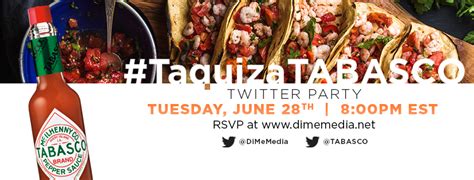 Join Us For The Tabasco Taquizatabasco Twitter Party