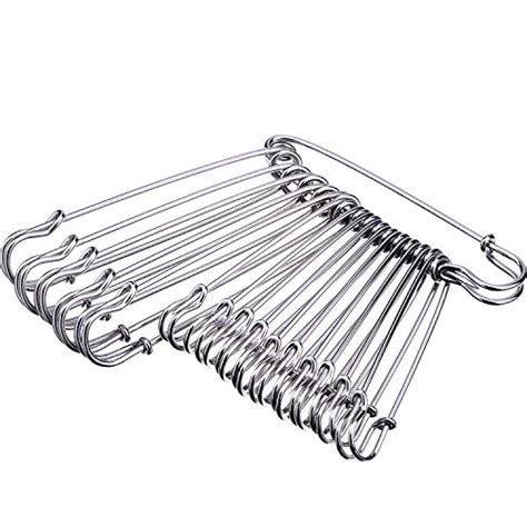 Outus 30 Pieces Extra Large Safety Pins Stainless Steel Heavy Duty