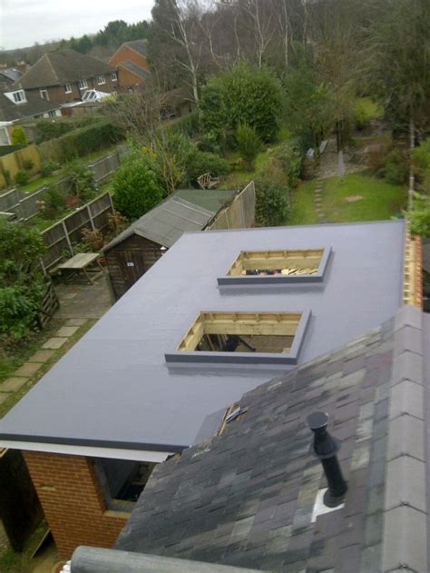 Grp Flat Roof Finished In Graphite Grey Garden Room Extensions Flat