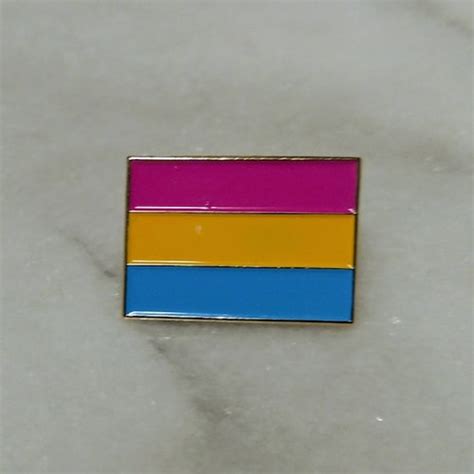 Pansexual Pride Flag Enamel Lapel Pin Etsy Australia
