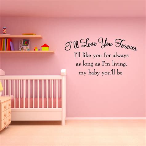 Ill Love You Forever Ill Like You For Always Vinyl Wall Decal Vwaq