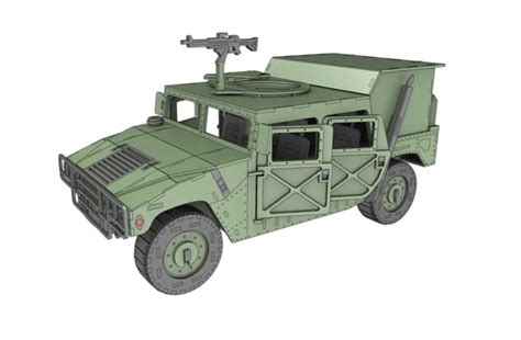 Currently the hmmwv or high mobility multipurpose wheeled vehicle is the most widely used military light utility vehicle in the world. CWWH-Onlineshop - Hummer M998 (HUMVEE) als 3D Großmodell ...