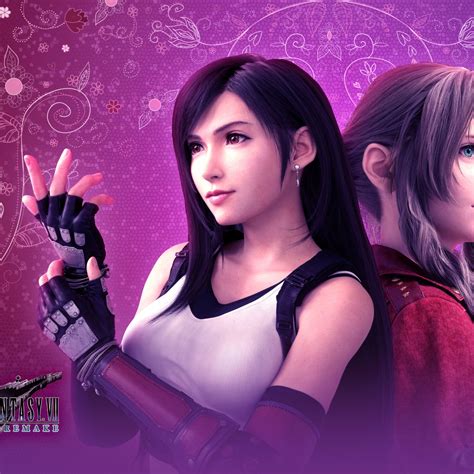 1080x1080 Resolution Aerith Gainsborough And Tifa Lockhart Ff Remake