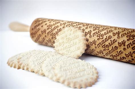 Custom Engraved Rolling Pins Imprint Patterns Into Cookie Dough Colossal
