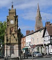 St. Peter's Square in the town of Ruthin, North Wales