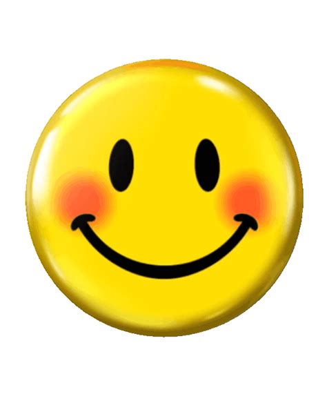 A Yellow Smiley Face Button With Red Eyes