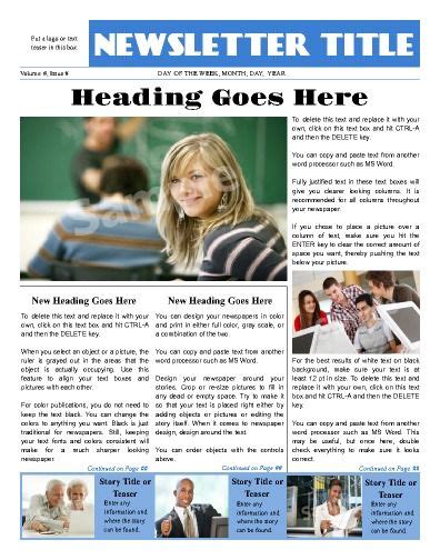 The news value of every story must determine to what page it should find print, its position on the page, and the style and size of its. Sleek looking front page, all purpose news template. Try ...