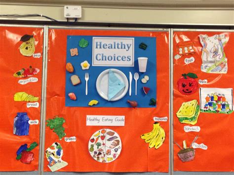 My K 2 Special Needs Class Created This Healthy Choices Display For Our