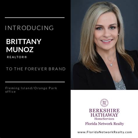 Berkshire Hathaway Homeservices Florida Network Realty Welcomes Brittany Munoz Real Estate