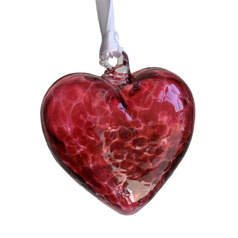 Milford Friendship Pink Glass Heart Love Small Handmade Hanging Token T Idea 5060314880809 Ebay
