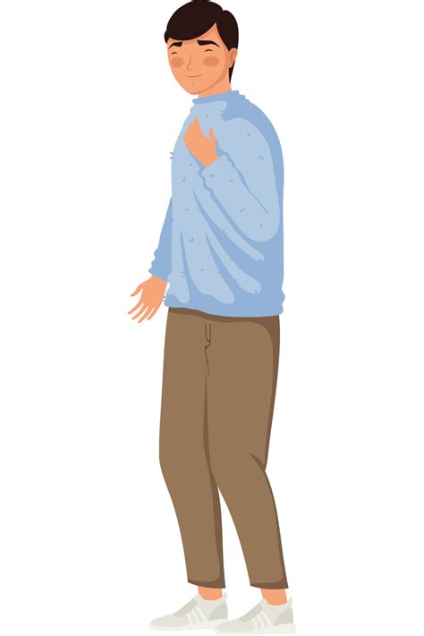 Young Man Standing 24090545 Png