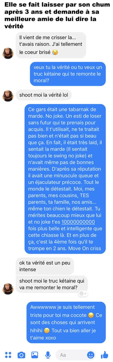 Elle se fait laisser par son chum après 3 ans et demande à sa meilleure