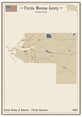 Mapa Del Condado Manatee En Florida Ilustración del Vector ...