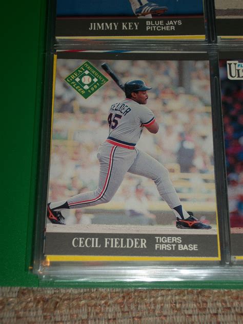 Professionally graded cards will sell for more. Cecil Fielder 1991 Fleer Ultra baseball card- Great Performances card