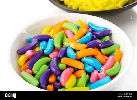 Banana Shaped Candy Stock Photo Alamy
