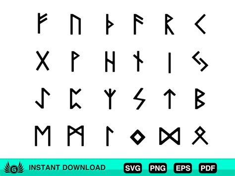 Nordic Runes Svg Viking Runes Svg Runes Svg Viking Alphabet Etsy Ireland