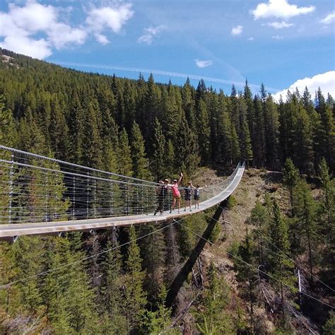 Day Trip From Calgary Blackshale Suspension Bridge In Kananaskis