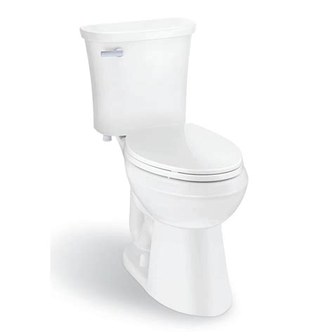 Glacier Bay Power Flush 2 Piece 128 Gpf Single Flush Elongated Toilet