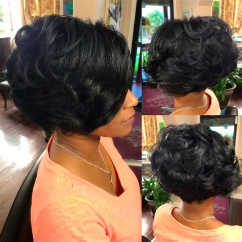 Black Hair Sew In Bob Hairstyles Trendy Hair