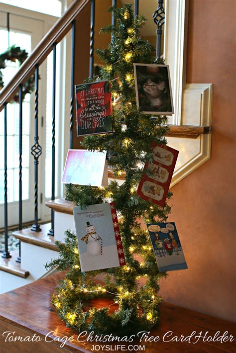 The online christmas card maker gives you the choice of accessing photos stored on your computer, phone. How to Make a Tomato Cage Christmas Tree Card Holder | Joy ...