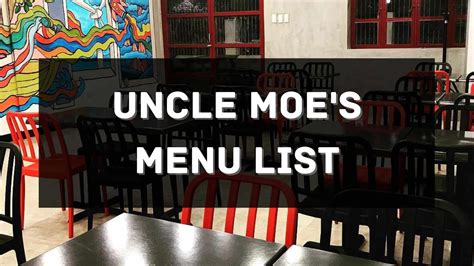 Uncle Moe S Menu Prices Philippines 2023 Updated All About Philippines Menu