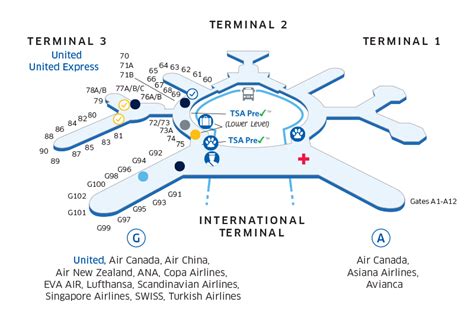Exploring San Francisco International Airport Map In 2023 Map Of France
